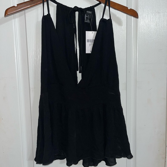 Forever21 Black Babydoll Flowy Tank Top NWT — Large - Picture 1 of 5